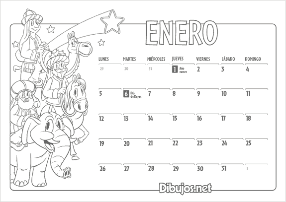 calendario-infantil-2015-colorear-enero